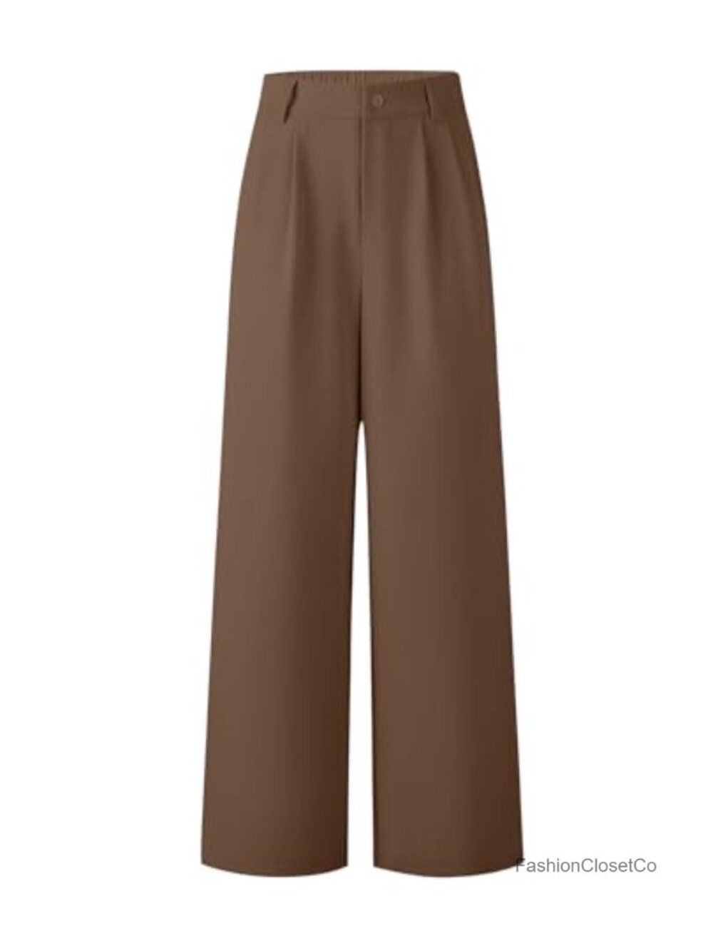 Womens High Waisted Wide Leg Dress Pants Elastic Work Trousers with Pockets